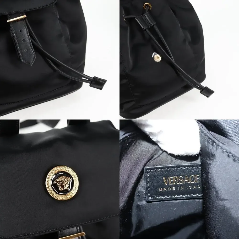 Versace Nylon Backpack Black